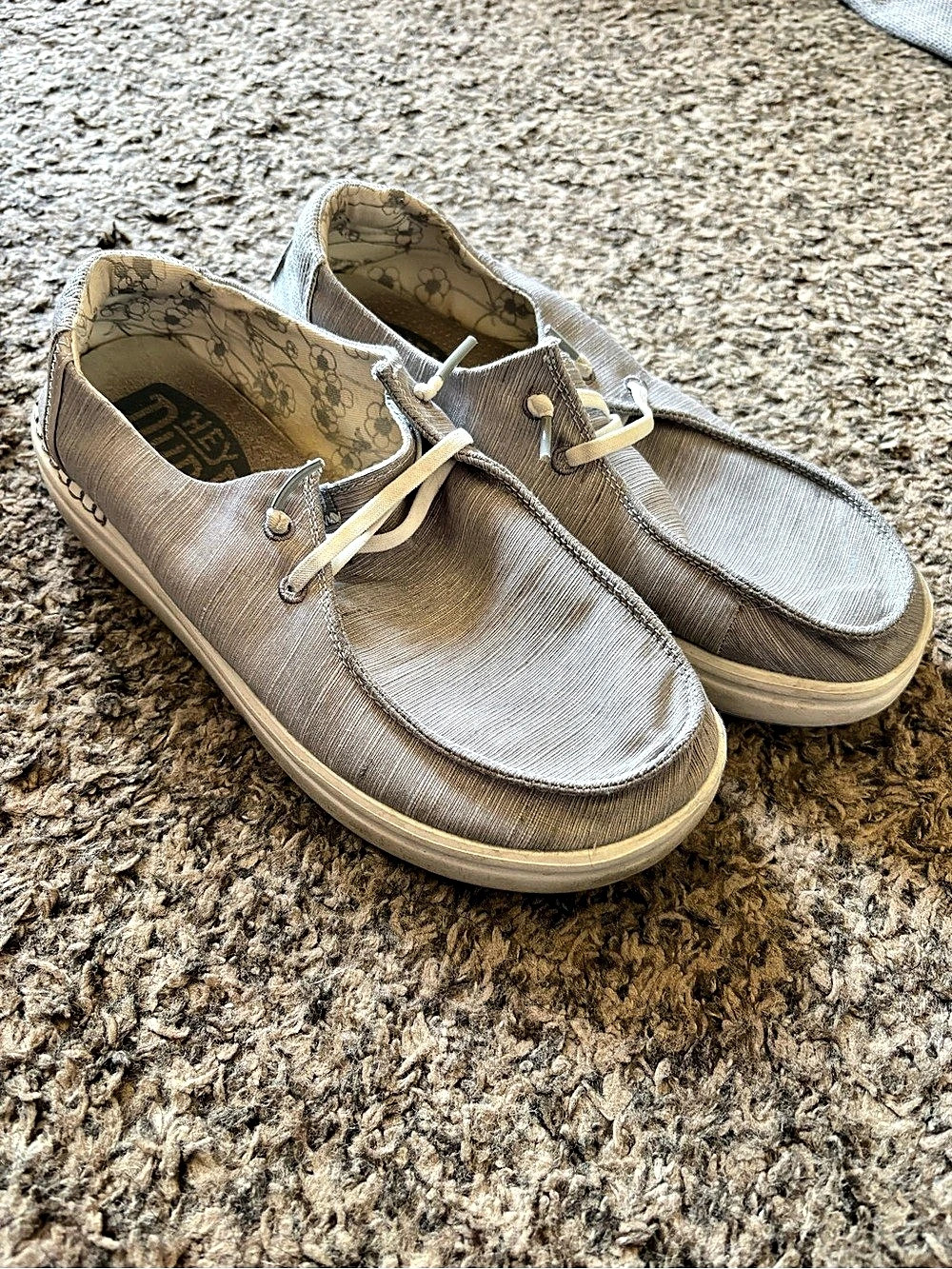 Hey Dude Wendy Rise Lunar Rock Gray size US 8